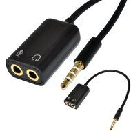 SuperWhole 3.5mm 1/8" Earphone Headset + Microphone Adapter to Stereo Audio Male PC iphone N2