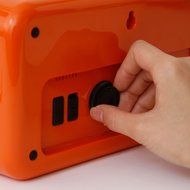 Idea International: Bruno Retro Digital Flip Clock Large - Orange N5