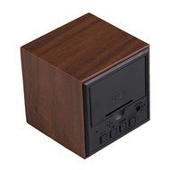 Modern Cube LED Alarm Clock Temperature Sounds Control Display Novelty Electronic Desktop Digital Classic Wooden... N3