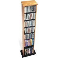 Black Slim Multimedia Storage Tower N2