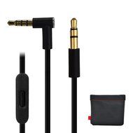 Replacement Audio Cable Cord w/ In-line Remote &amp; Microphone + Original Replacement Leather Pouch Bag for Beats... N5