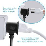 FlePow 1250W/10A 3-Outlet Power Strip with 3 USB Charging Ports N16