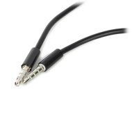 Conwork 2-Pack 3.5mm 4-Pin Universal Male to Male Auxiliary Extension Audio Stereo Cable Cord for Headphones -... N7