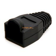 Cmple - RJ-45 Color Coded Strain Relief Boots - BLACK (50pcs) N6