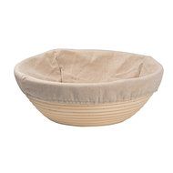DOYOLLA 1pcs 8.5" Round Banneton Brotform Bread Dough Proofing Rising Rattan Basket &amp; Liner N6