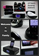 Ottavo OT3040w 30-Pin Audio System &amp; Alarm Clock FM Raido for iPod w/ Remote control - White Color N3