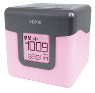 iHome Bluetooth Compact Dual Alarm Clock Radio with Large Easy to Read Backlit Display N5