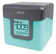iHome Bluetooth Compact Dual Alarm Clock Radio with Large Easy to Read Backlit Display N6