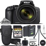 Nikon COOLPIX P900 Digital Camera 83x Optical Zoom, Built-In Wi-Fi, NFC, and GPS + 32GB Memory Card + Replacement...