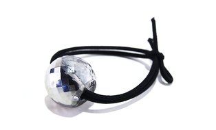 Nkisup Acrylic Ball Decorate Elastic Hair Band Hair Accessories Holder (Gold) N9