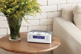 Sangean All in One Weather Atomic AM/FM Dual Alarm Clock Radio with Large Easy to Read Backlit LCD Display N5
