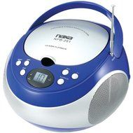 New NAXA NPB251BL Portable CD Players with AM/FM Radio (Blue)