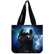 ARTSWOW Dragons Toothless How To Train Your Dragon Custom Personalize Cotton Canvas Tote Bag(2 Sides) N6