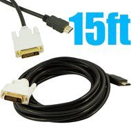 Fullink Gold-Plated DVI-D Dual Link Male to HDMI to Female Adapter - 4K Resolution Ready N5