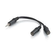 C2G / Cables To Go Value Series One 3.5mm Stereo Male To Two 3.5mm Stereo Female Y Cable N2