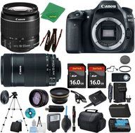 Canon EOS 80D Camera + 18-55mm IS STM + 55-250mm STM + 2pcs 16GB Memory + Case + Memory Reader + Tripod + ZeeTech...