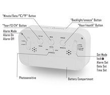 Digital Clock Morning Clock Low Light Sensor Technology Light On Backligt When Detect Low Light Soft Light That... N8