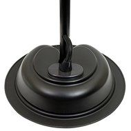 Black 24-inch Patio Metal 280 Watt Misting Oscillating Fan N6