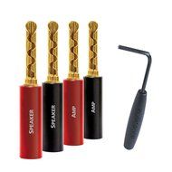 Audioquest SureGrip #100 Series Gold Bananas 8 pack