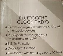 Q Experience QAA14AV012 Bluetooth Clock Radio QAA14AV012 N3