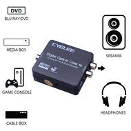 Cyelee Digital to Analog Audio Converter,Volume control,Optical Coaxial Input Switching,192kHz/24bit,RCA L/R 3.5mm... N3