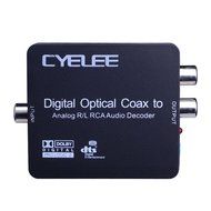 Cyelee Digital to Analog Audio Converter,Volume control,Optical Coaxial Input Switching,192kHz/24bit,RCA L/R 3.5mm... N6