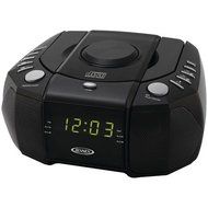 Jensen Dual Alarm Clock Am And Fm Stereo Radio With Top-loading Cd Player