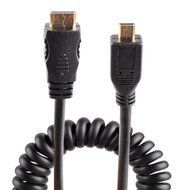 UCEC 11.81"/30cm Coiled Micro HDMI to Mini HDMI Cable for Atomos for Ninja Star N5