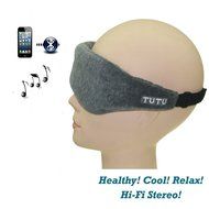 Suofule Wireless Bluetooth Velvet Silk Eye Mask Sleeping Masks Stereo Shelf Systems (Pink) N10