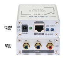 Component RCA RGB HDTV Video Extender Receiver via CAT 5/6 up to 1000ft SB-6130R by ShinybowUSA N3