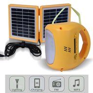 Wosports Solar Emergency Radio MP3 Speaker,LED Rechargeable Lantern Mobile Phone Charger N2