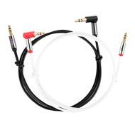 Starise Aux Cable 90 Degree 10 Feet - 3.5mm Male to Male Right Angle Stereo Audio Cable - Black N11