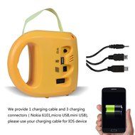 Wosports Solar Emergency Radio MP3 Speaker,LED Rechargeable Lantern Mobile Phone Charger N3