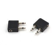 Electop 2 Pack 3.5mm 2 Male to 1 Female Headphone Jack Socket Audio adapter N2