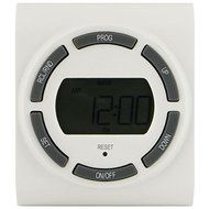 New GE 15079 SunSmart Grounded 7-Day Digital Timer with Random On/off &amp; 2 Outlets