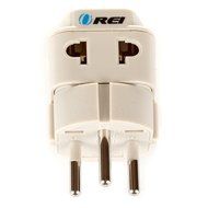 OREI Grounded Universal 2 in 1 Plug Adapter Type H for Israel &amp; more - High Quality - CE Certified - RoHS Compliant... N5