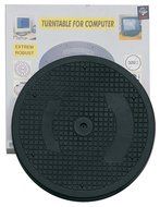 12.5" Monitor Or TV Turntable Mat Turns 360 Degrees For Easy Access, 200 Lb Capacity