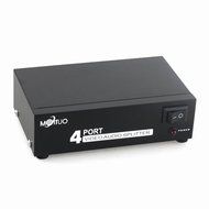 Findway 4 Port 1 In 4 Out 3 RCA AV Audio Video Splitter Amplifier for Cable Box DVD DVR Analog TV N3