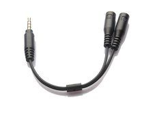 Conwork White 3.5mm Audio Jack Stereo Headphone Splitter Cable Adapter for iPhone iPad iPod N4