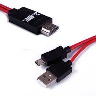 HDE Micro USB to HDMI 1080p HDTV Adapter Cable with Integrated USB Charging for MHL Enabled Samsung Galaxy Smart... N4