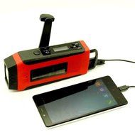 RunningSnail Mulit-Pupose Solar Digital Hand Crank AM/FM/NOAA Weather Radio,1W LED Flashlight, 2000 mAh Power... N7