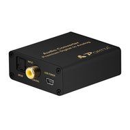 Portta PETDASM Premium Digital Coaxial Toslink to Analog Audio Converter support Headphone Speaker outputs N2