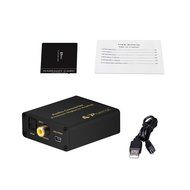 Portta PETDASM Premium Digital Coaxial Toslink to Analog Audio Converter support Headphone Speaker outputs N4