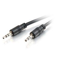 C2G / Cables To Go 40108 3.5mm Stereo Audio Cable With Low Profile Connectors M/M, In-Wall CMG-Rated (35 Feet)