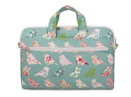 Canvaslove Black Easter Egg Patten Canvas Laptop Shoulder Bag 11 Inch 12 Inch 13 Inch Laptop Messenger Bag 13.3... N57