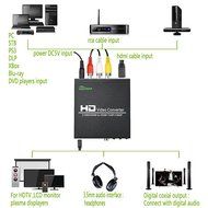 CoolDigital 1080P 3RCA AV CVBS Composite Video L/R Audio or HDMI to HDMI Converter Box Adapter with Coaxial and... N4