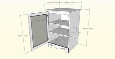 Pinnacle 1-Door Audio Tower 101915 from Nexera - Cherry and Black N4