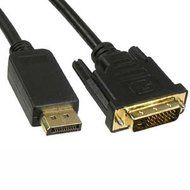 InstallerParts 6Ft Display ort Male to DVI Male Cable &ndash; White Jacket &ndash; Compatible with Apple Macbooks, Microsoft...