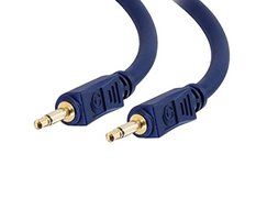 C2G/Cables To Go 40620 Velocity 3.5mm M/M Mono Audio Cable, Blue (6 Feet)