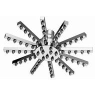 ENKI Star Shower Head Modern Bathroom Chrome Plated Brass 200mm by ENKI N2